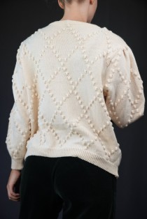 Holiday Scenic Jacquard Wool Cardigan